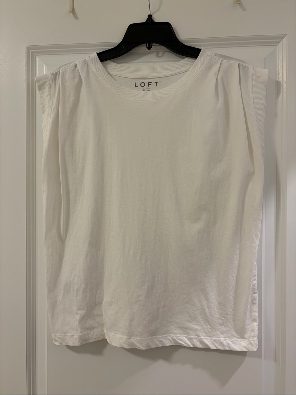 LOFT White Sleeveless Tee